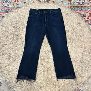 Mother Jeans The Lil Insider Crop Step Fray size 34